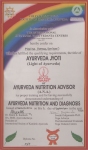 Diploma Ayurveda Jyoti - Austria 2006